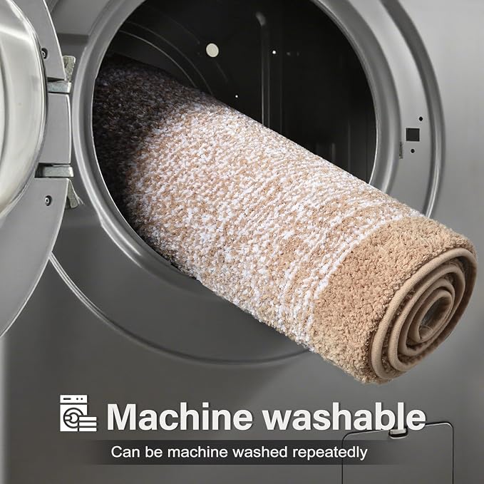 70x24 Long Bathroom Rugs Washable Non Slip, Soft Absorbent Quick Dry Mats - Image 9