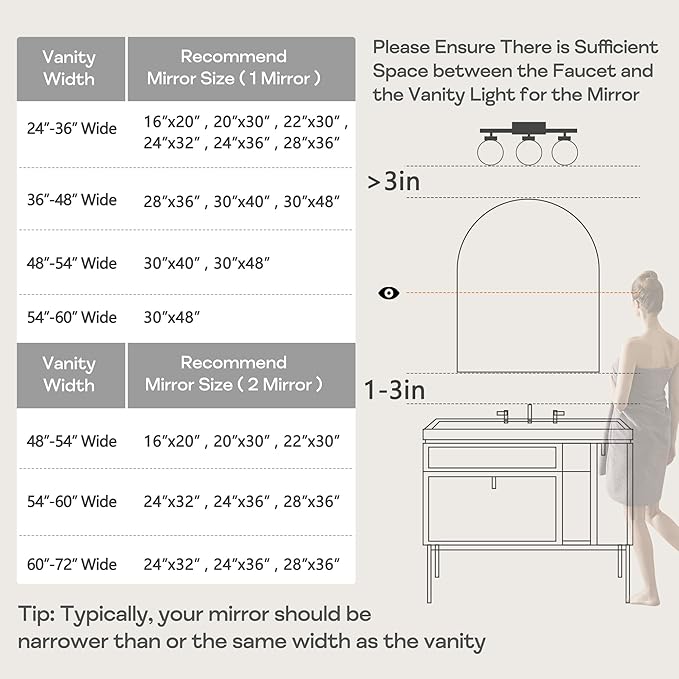 30" x 40" Silver Arched Mirror, Large Arch Bathroom Vanity and Wall Decor Mirror for Living Room, Bedroom, Entryway, Fireplace Mantel (Tempered Glass)