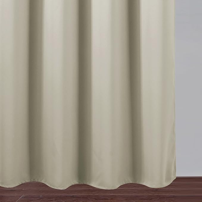 LEMOMO Light Beige Thermal Blackout Curtains/52 x 63 Inch/Set of 2 Panels Room - Image 9