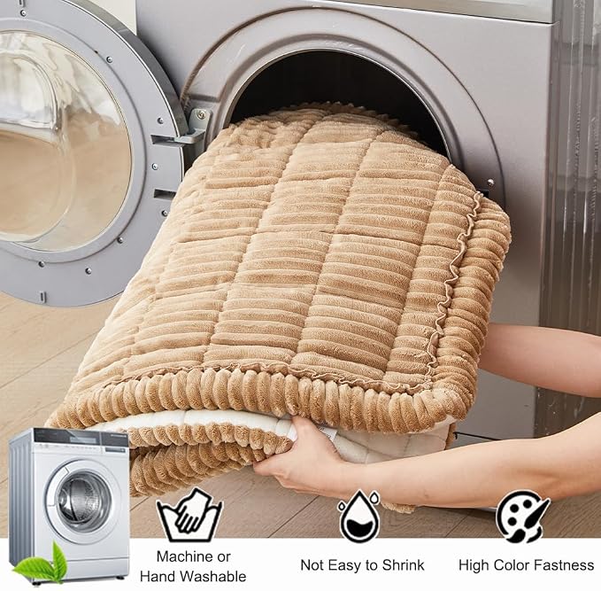 Couch Cover for Dogs Washable, Fuzzy Pet Couch Covers for 3 Cushion Sofa Pet - Image 5