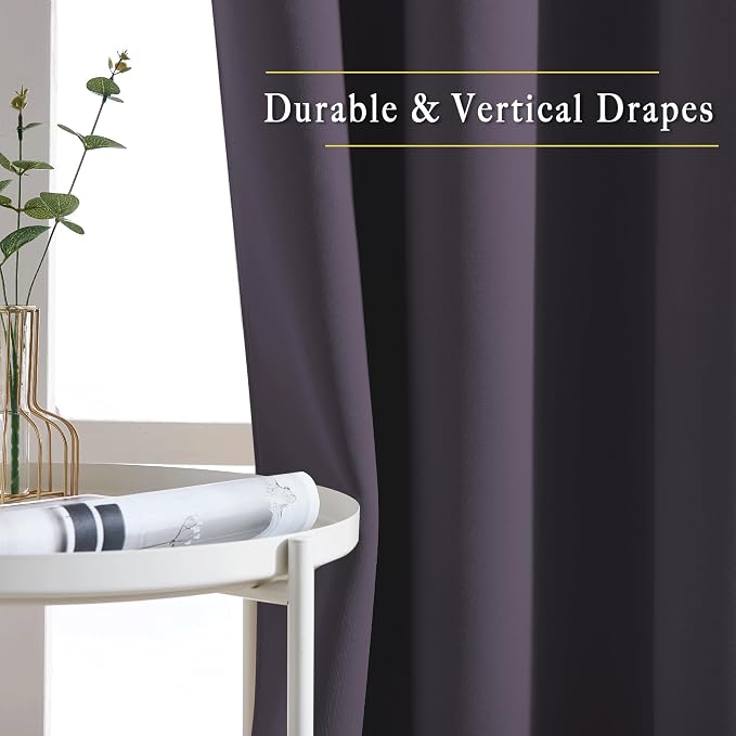 NICETOWN Blackout Large Window Curtains 84 inches Long - Image 5