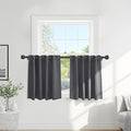 PONY DANCE Short Gray Blackout Drapes by PONYDANCE