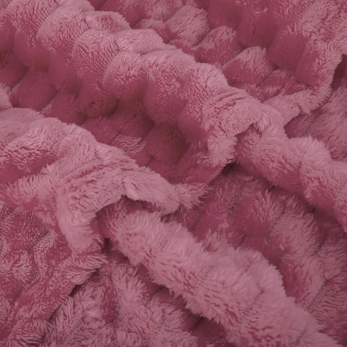 Dusty Pink Throw Blanket 60"×80" inches Gifts - Image 4