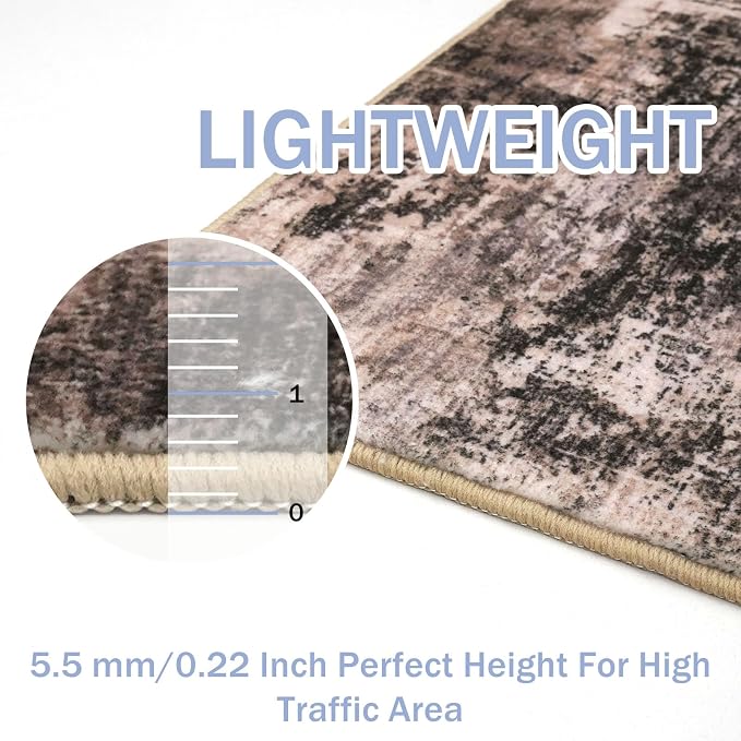 IOHOUZE Abstract Runner Rug 3x16 Ft Washable Runners - Image 4