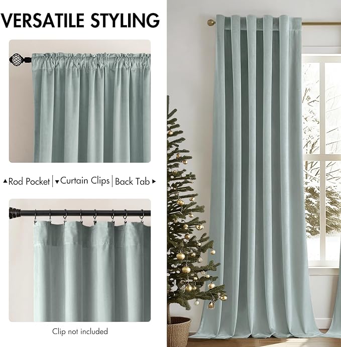 MIULEE Velvet Curtains 84 inches - Image 2