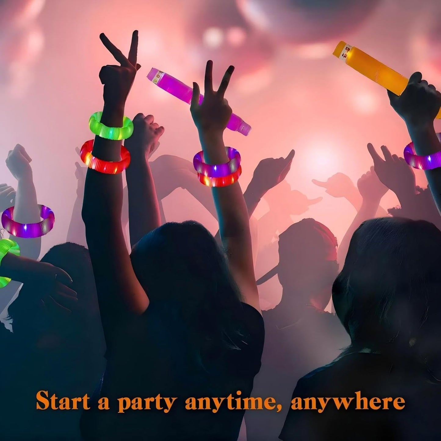 Green 36 Pack Light Up Party Favors Supplies,Bulk Glow Sticks Bracelet,Necklace Accessories for Kids,Birthday Return Gifts Treats,Easter Basket Goodie Bag Stuffer Fillers for Boys Girls