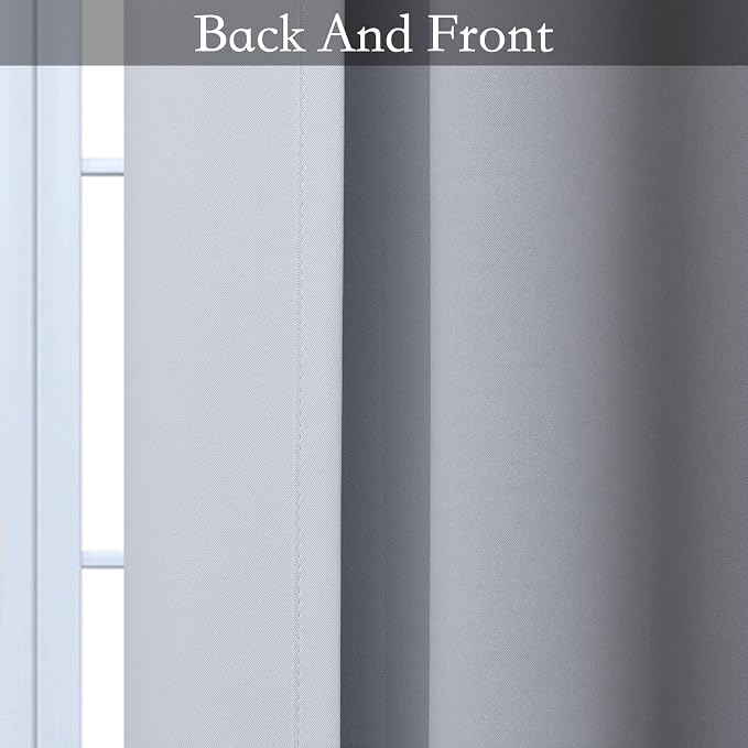 SimpleHome Ombre Room Darkening Curtains 36 inches Length - Image 5