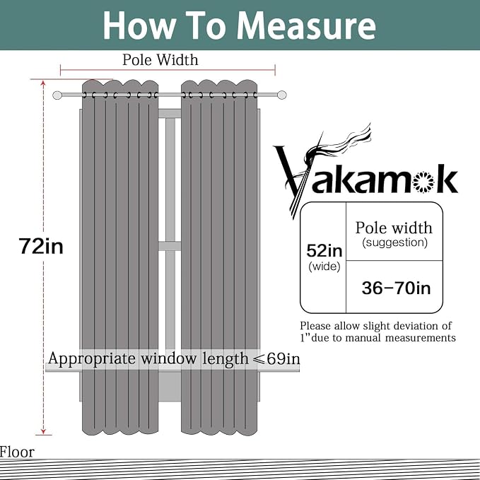 Yakamok Light Sage Green Blackout Curtains-Room Darkening Green Thermal - Image 7
