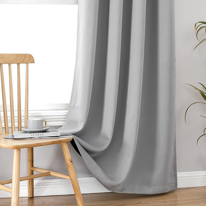 ChrisDowa 100% Blackout Curtains 90 inch Long - Image 7