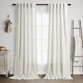 Cream Linen Curtains 96 inches Long by Nanspring