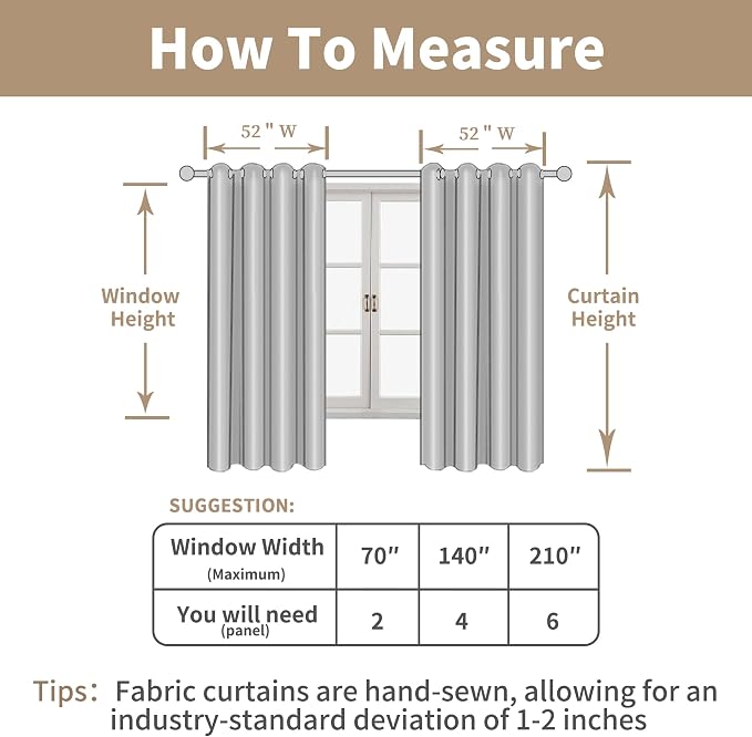 LAMIT Linen Curtains 72 inches Long - Image 7