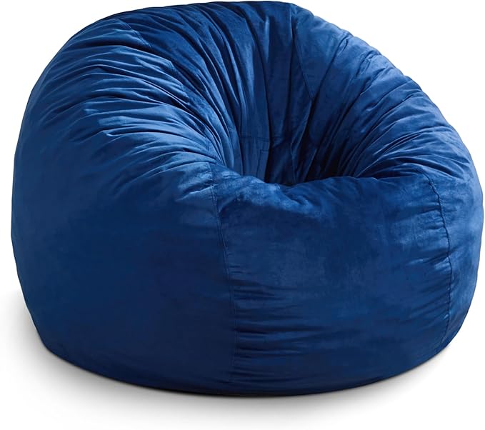 Hobestluk 4FT Bean Bag Chair Giant Bean Bag Chairs for Adults Large Bean Chairs with Removable Cover, Beanbag Chair with Filler, Adult Bean Bag Chairs for Living Room, Bedroom