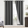 Yakamok Room Darkening 100% Blackout Curtains Grommet Window Treatments by Yakamok