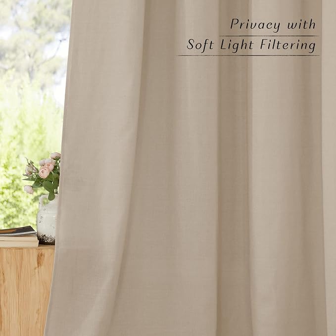 NICETOWN Linen 36 inch Curtains - Image 7