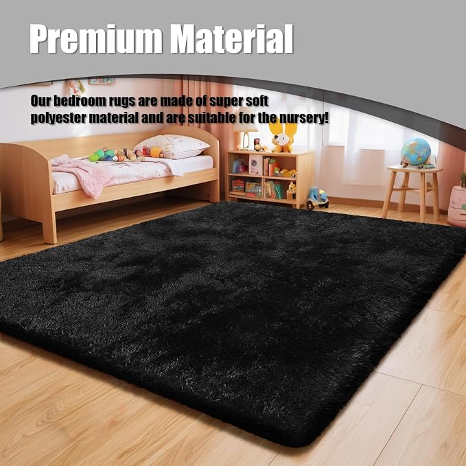 9x12 Fluffy Area Rugs for Living Room, Large Fuzzy Shag Area Rug for Bedroom - Image 7