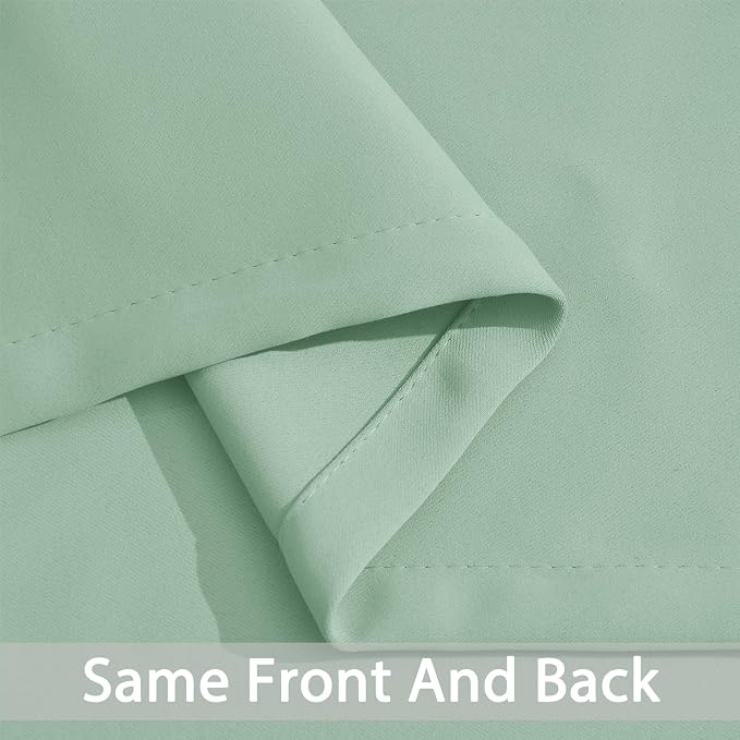 Yakamok Green Curtains 84 Inches Length Blackout Curtain - Image 4
