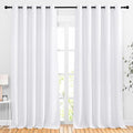 NICETOWN White Room Darkening Bedroom Curtains, Grommet 50% Blackout Thermal by NICETOWN