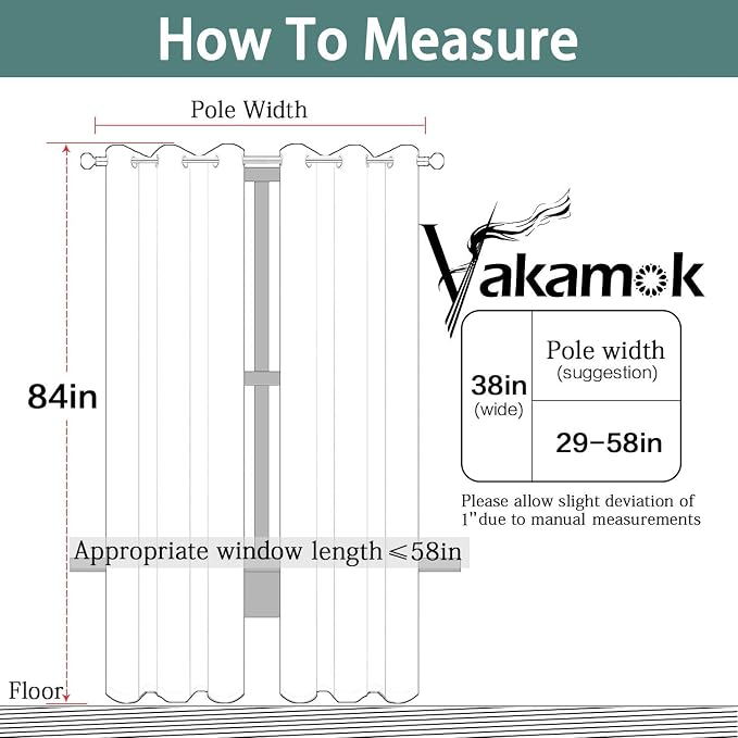 Yakamok Room Darkening Grommet Window Blackout Drapes Thermal Insulated Navy - Image 7