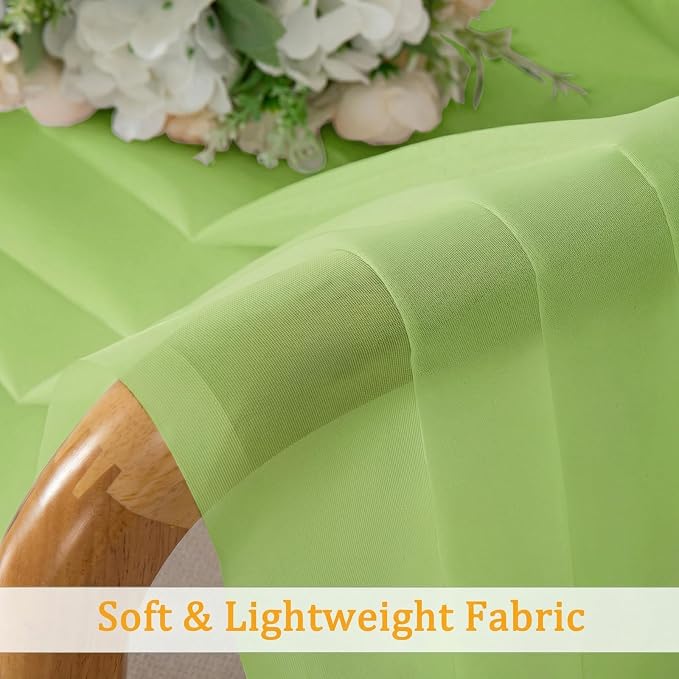 Gwine Sheer Curtains for Bedroom 54 inches Long - Image 8