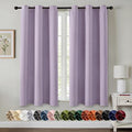 MIULEE Lilac Blackout Curtains for Bedroom Living Room 45 Inches Long 2 Panels by MIULEE