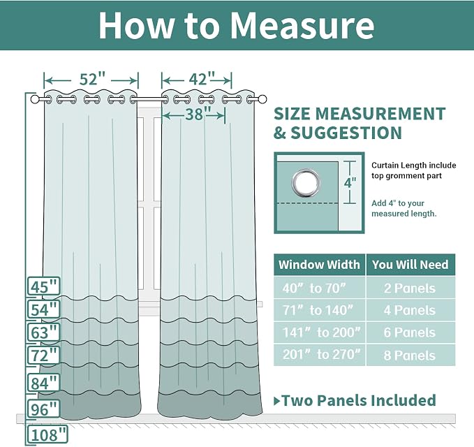 Yakamok Light Blocking Room Darkening Thermal Insulated Blackout Curtains Solid - Image 6