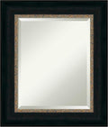 Amanti Art Bronze Bathroom Mirror for Over Sink, 27x23 Paragon Bronze Rectangle Vanity Mirror, Small Traditional Frame, Hangs Horizonally and Vertically, Bathroom Wall Decor, Beveled Edge