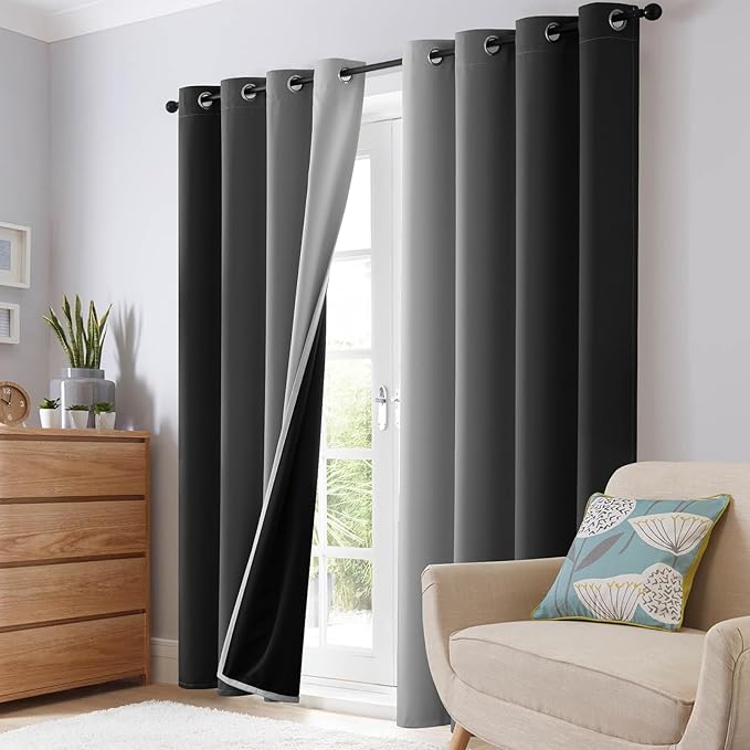 SimpleHome Ombre 100% Blackout Curtains - Image 6