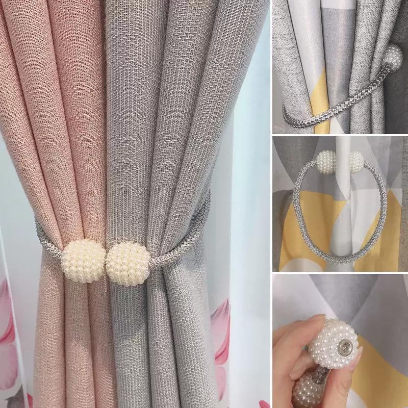 10 Pack Magnetic Curtain Tiebacks, Curtain Tiebacks Buckles Holdbacks Holders - Image 3