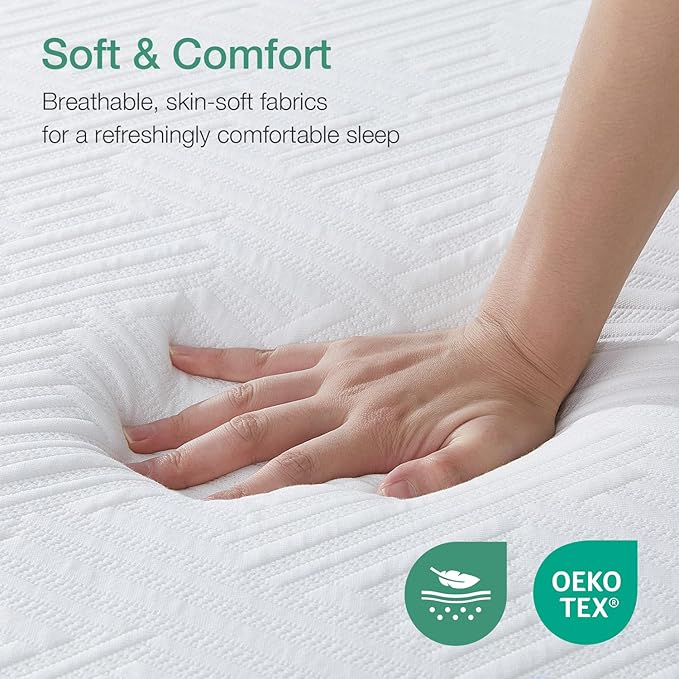 Novilla Mattress Queen Size,12 Inch Gel Memory Foam Mattress in a Box for Cool Night & Motion Isolation,Medium Firm Feel, Bliss