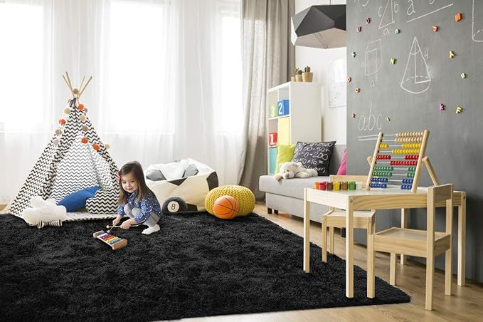 TWINNIS Super Soft Shaggy Rugs Fluffy Carpets, 8x10 Feet, Indoor Modern Plush - Image 4