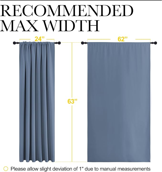 NICETOWN Blackout Curtains for Bedroom, Window Treatment Energy Saving Thermal - Image 7