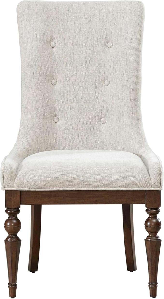 Liberty Furniture Arden Road Opt 7 Piece Trestle Table Set - 6 Upholstered Chairs - Satin Cherry