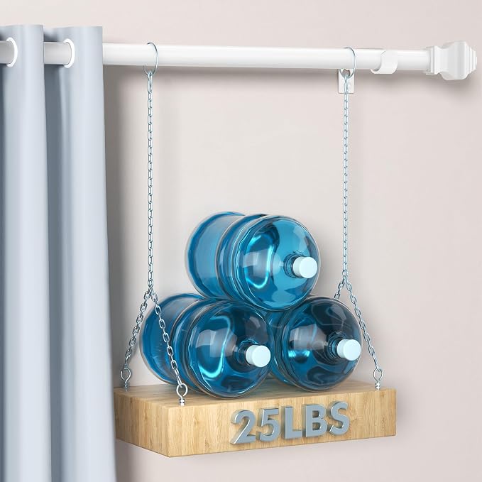 Curtain Rods for Windows 36-78 inch, 5/8 inch White Curtain Rod - Image 2