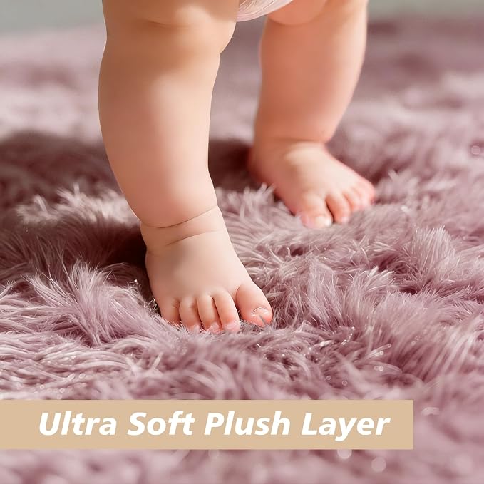 9x12 Fluffy Area Rugs for Living Room, Large Fuzzy Shag Area Rug for Bedroom - Image 3