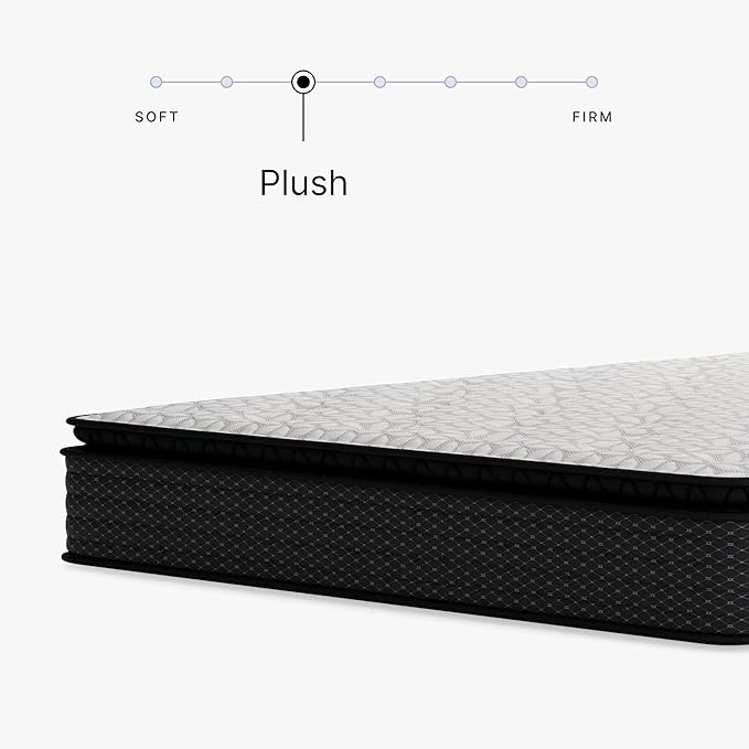 Signature Design by Ashley Limited Edition Pillow Top 13 " Pillow Top Hybrid Mattress with Gel Memory Foam and Edge Support for Cool Sleep and Pressure Relief, California King, Fiberglass Free