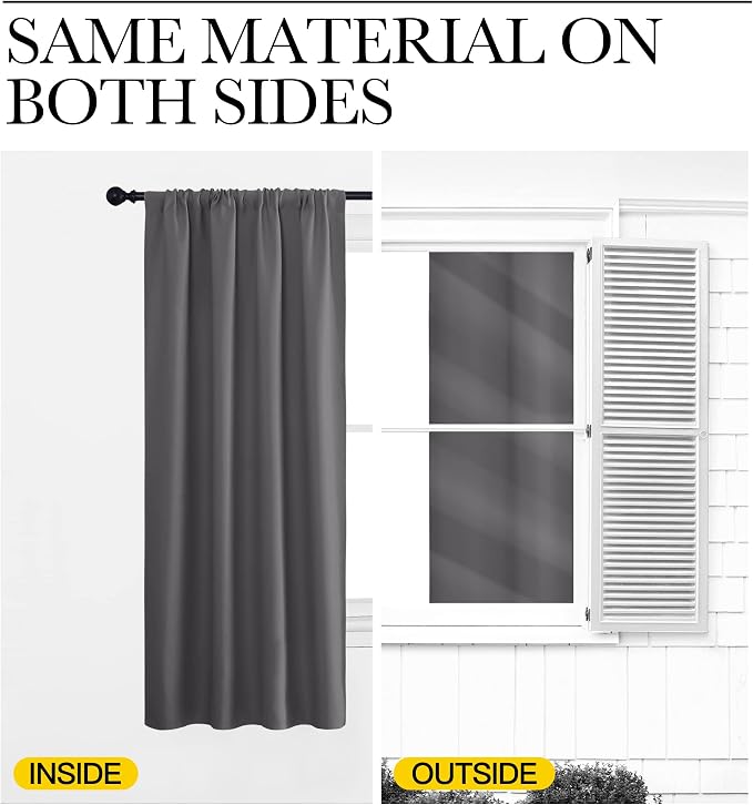 NICETOWN RV Bunk Curtains, Thermal Insulated Rod Pocket Blackout Blinds & Drapes - Image 6