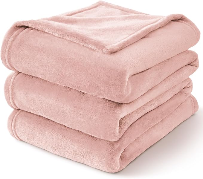BEDELITE Fleece Blanket Twin Size Pink Morn Throw Blankets - Image 8