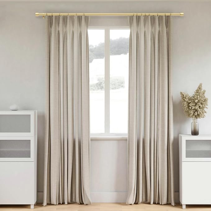 GEEBOBO 2 Pack Gold Curtain Rods - Image 4
