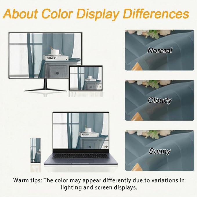 Gwine Short Kitchen Sheer Curtains 24 Inch Length - Image 3