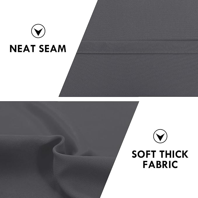 DWCN Blackout Curtains for Bedroom 84 Inch Length 2 Panels Set, Solid Thermal - Image 6
