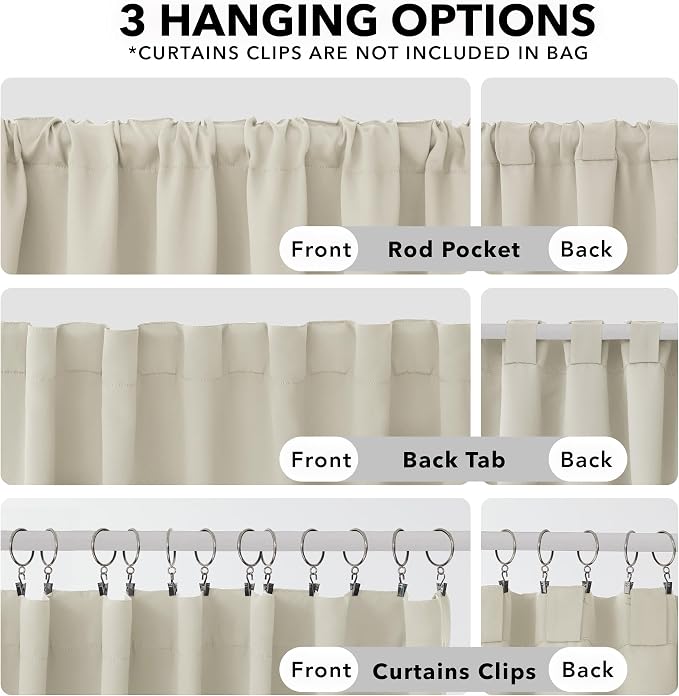 Deconovo Short Blackout Curtains - Image 3