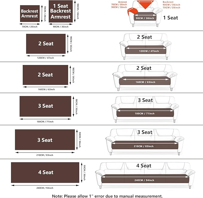 Velvet Couch Cover, Plush Sectional Sofa Cover Washable, Anti Slip Sofa - Image 5