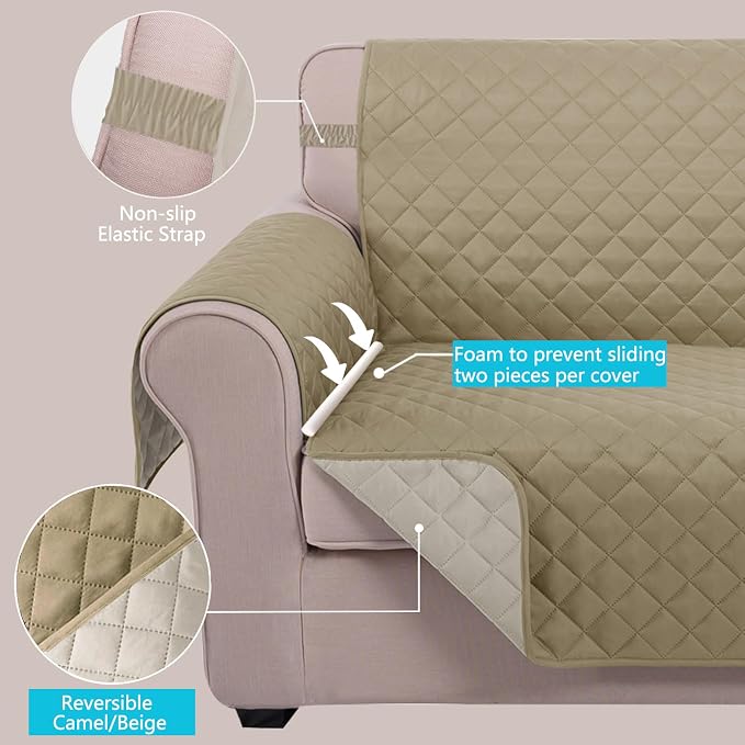 U-NICE HOME 4 Seater Sofa Cover 91 Inch Large Couch Covers - Image 3
