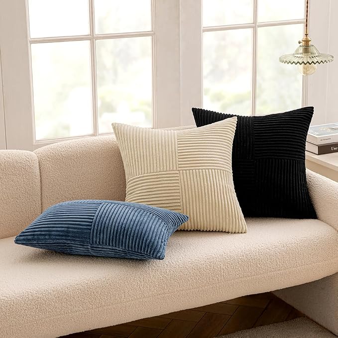 MIULEE Blue Decorative Throw Pillow Covers 16x16 Inch - Image 5