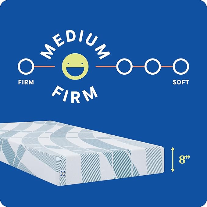 Sealy Dreamlife 8” Foam Mattress-in-a-Box, King, SealyComfort Gel Memory Foam, Surface-Guard Technology, Breathable Comfort