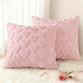 decorUhome Valentine’s Day Soft Plush Throw Pillow Covers 18x18 Inch Set of 2 by decorUhome