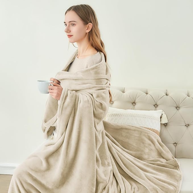 BEDELITE Fleece Blankets Queen Size Linen Throw Blankets - Image 7