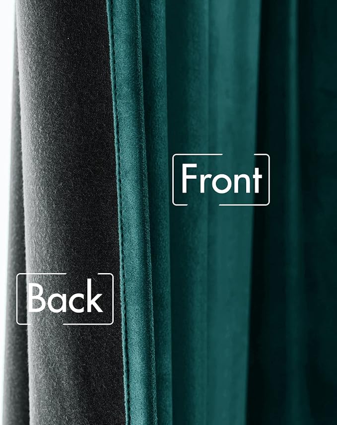 MIULEE Velvet Curtains 84 inches 2 Panels - Image 6