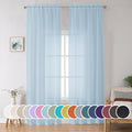 OWENIE Sheer Curtains 96 inches Long by OWENIE