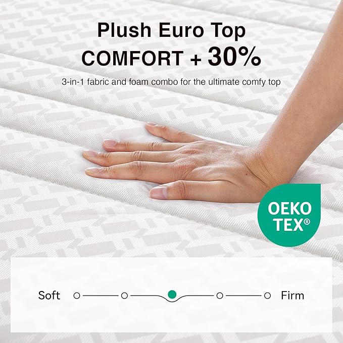 Novilla Full Size Mattress, 10 Inch Full Mattresses in a Box with Smarts™ Pocket Coil for Pressure Relief, Medium Firm Foam and Spring Hybrid Colchones with CertiPUR-US Certified